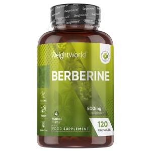 Berberine 500 mg kosttillskott för hjärtat