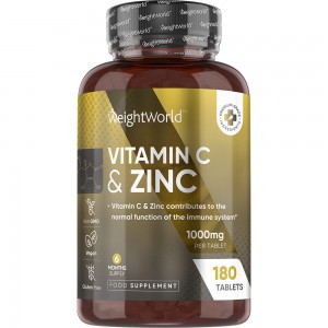 Vitamin C + Zinktabletter 1000 mg