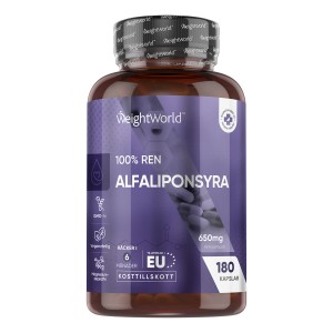 Alfa-liponsyra (ALA) 650 mg, 180 kapslar