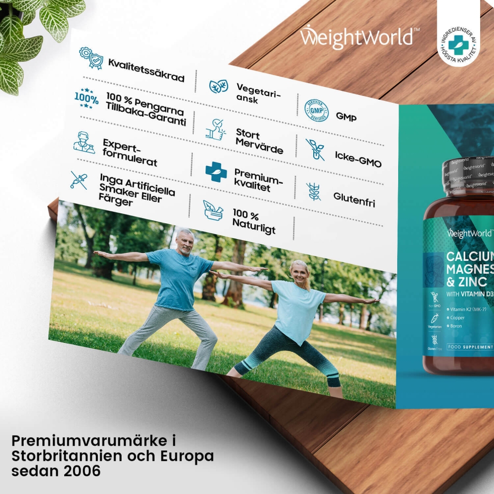 K P Kalcium Magnesium Tabletter Med Zink Vitamin D