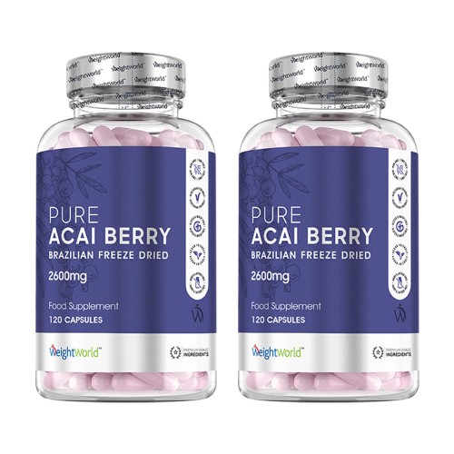 Pure Acai Capsules - Naturligt tillskott med bär från Amazonas - 2-pack