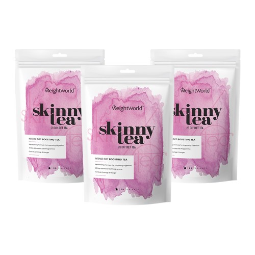 Örtte Skinny Tea - 28 dagars Detox- och viktminskningste för morgon & kväll  - Ett hälsosamt alternativ till kaffe - Weight Loss Tea - 3 pack